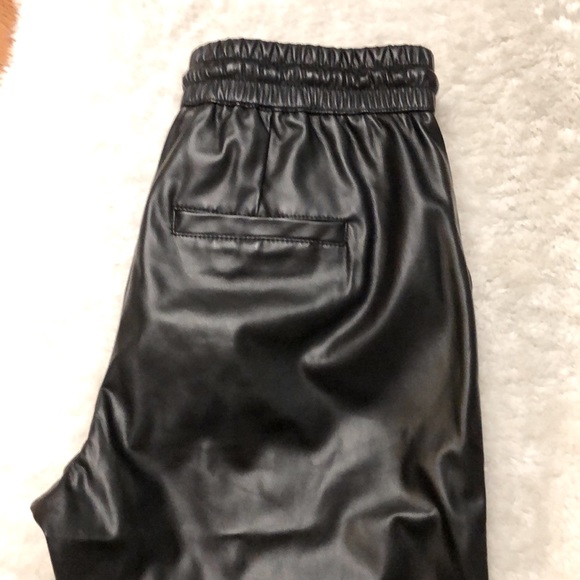 Leather joggers - Picture 3 of 4